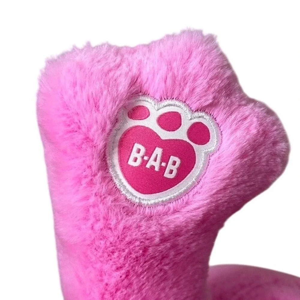 Build-A-Bear Workshop Spring Pink Frog Plush Stuffed Animal 2021 B-A-B 16 inch - Picture 3 of 7